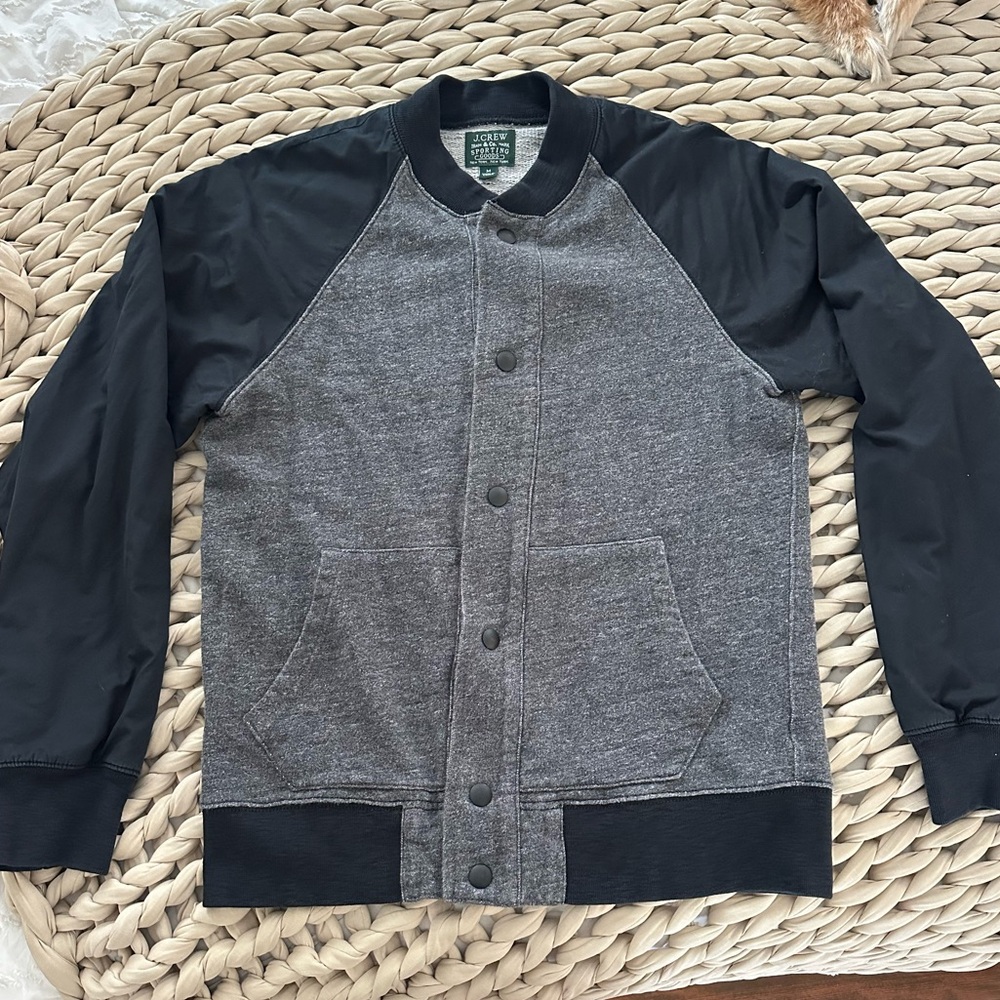 J. Crew 100% Cotton Men’s Medium Varsity Bomber Jacket